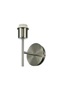 Carrie Satin Nickel Wall Lights Deco Armed Wall Lights